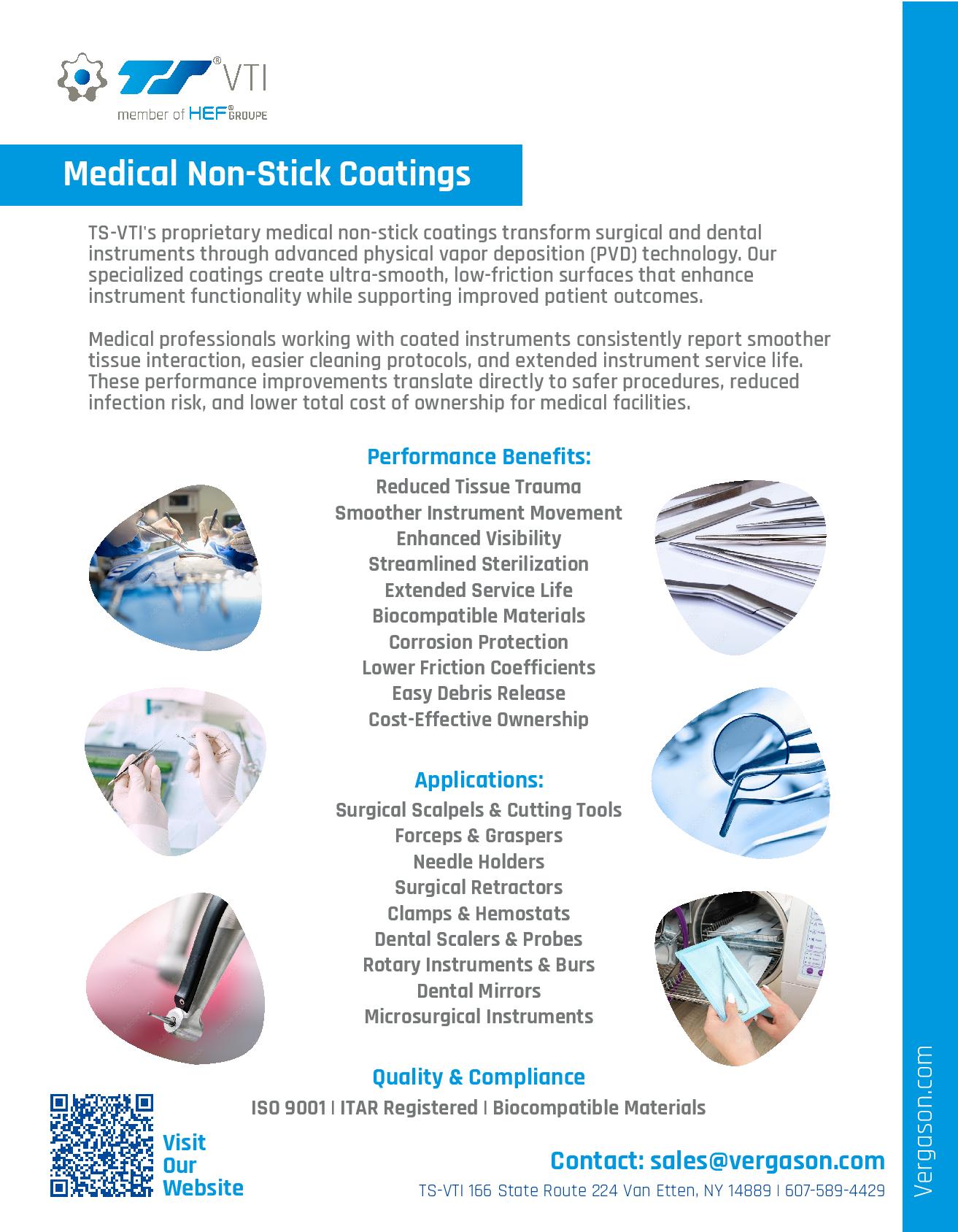 Medical Non Stick Coating Brochure